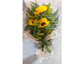 Mini buquê 03 girassóis