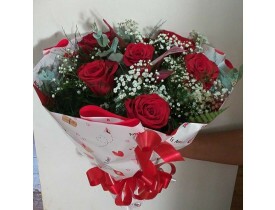 Buquê 06 rosas colombianas