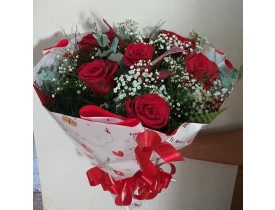 Buquê 06 rosas colombianas