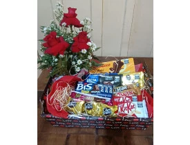 Cesta de chocolates encanto